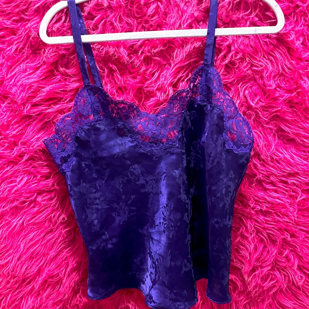 Purple Floral Lavender Fairycore Cami Tank